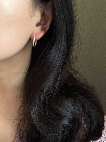 Convertible Nephrite Jade Donut Hoop Earrings | 925 Sterling Silver | Gold or Silver Hoops