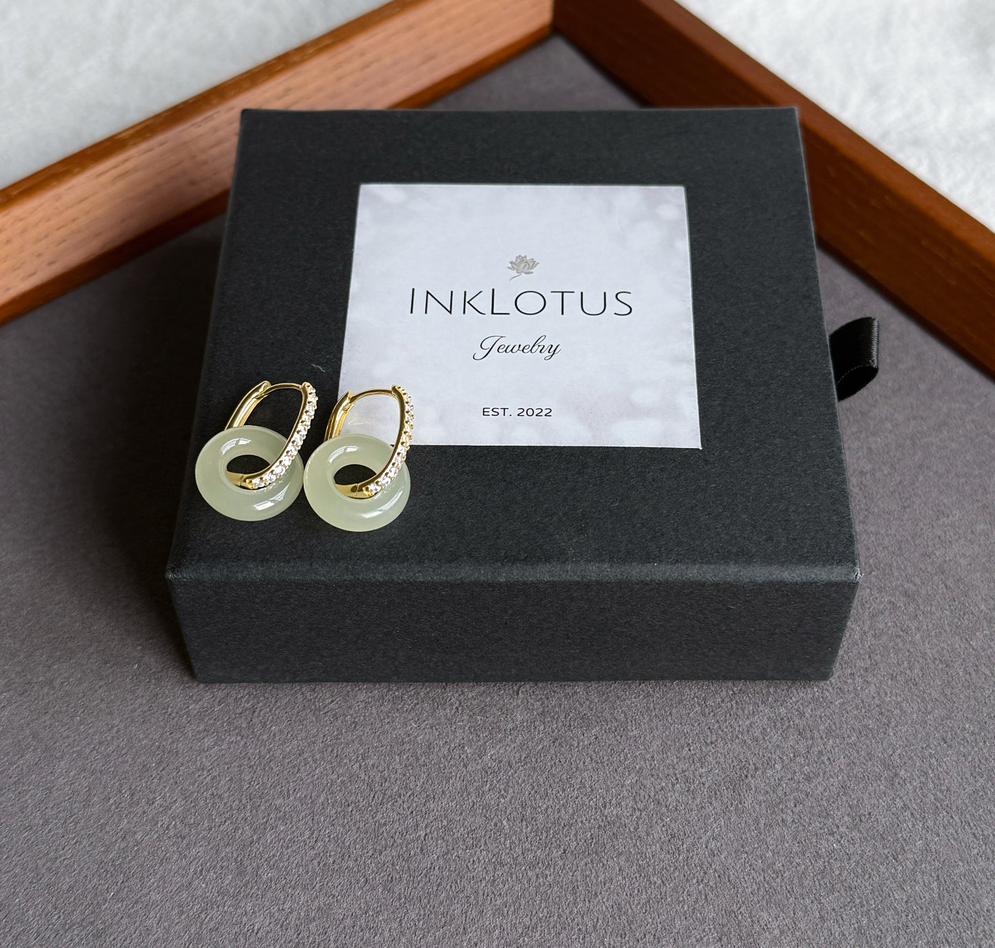 Convertible Nephrite Jade Donut Hoop Earrings | 925 Sterling Silver | Gold or Silver Hoops