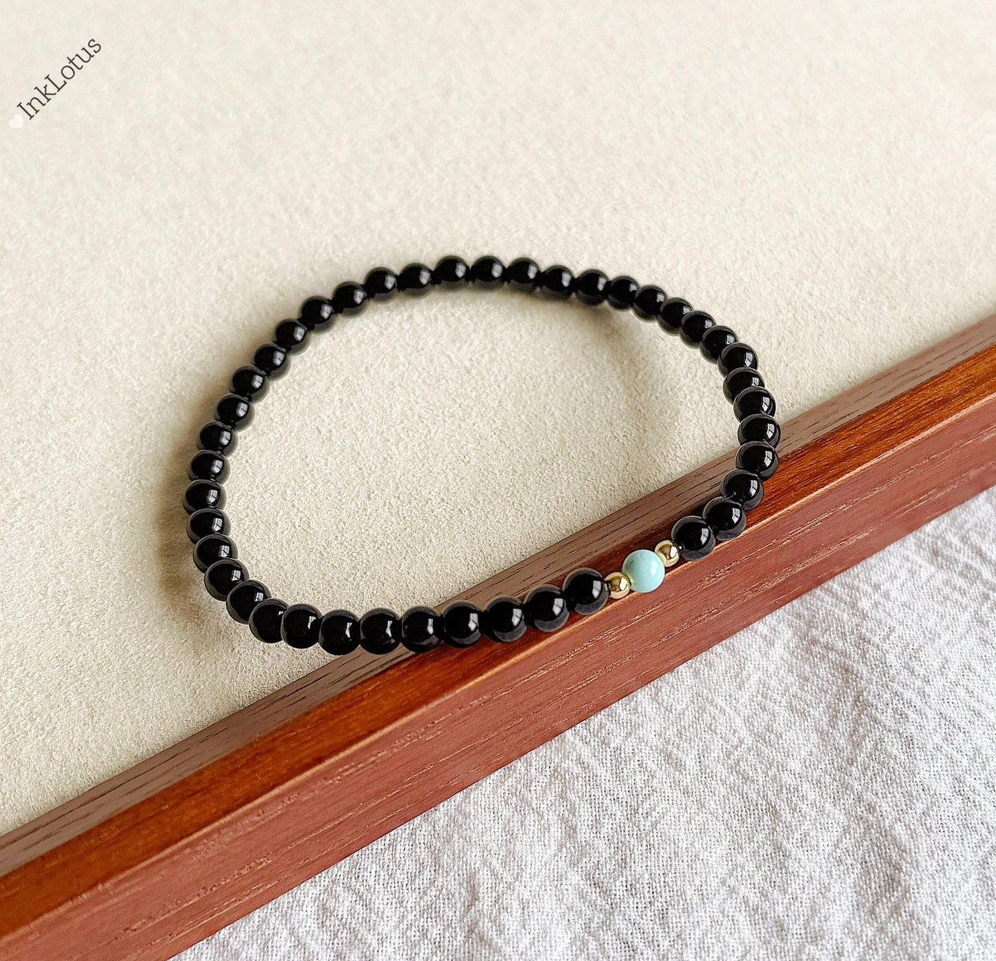 Black Onyx & Turquoise Bracelet
