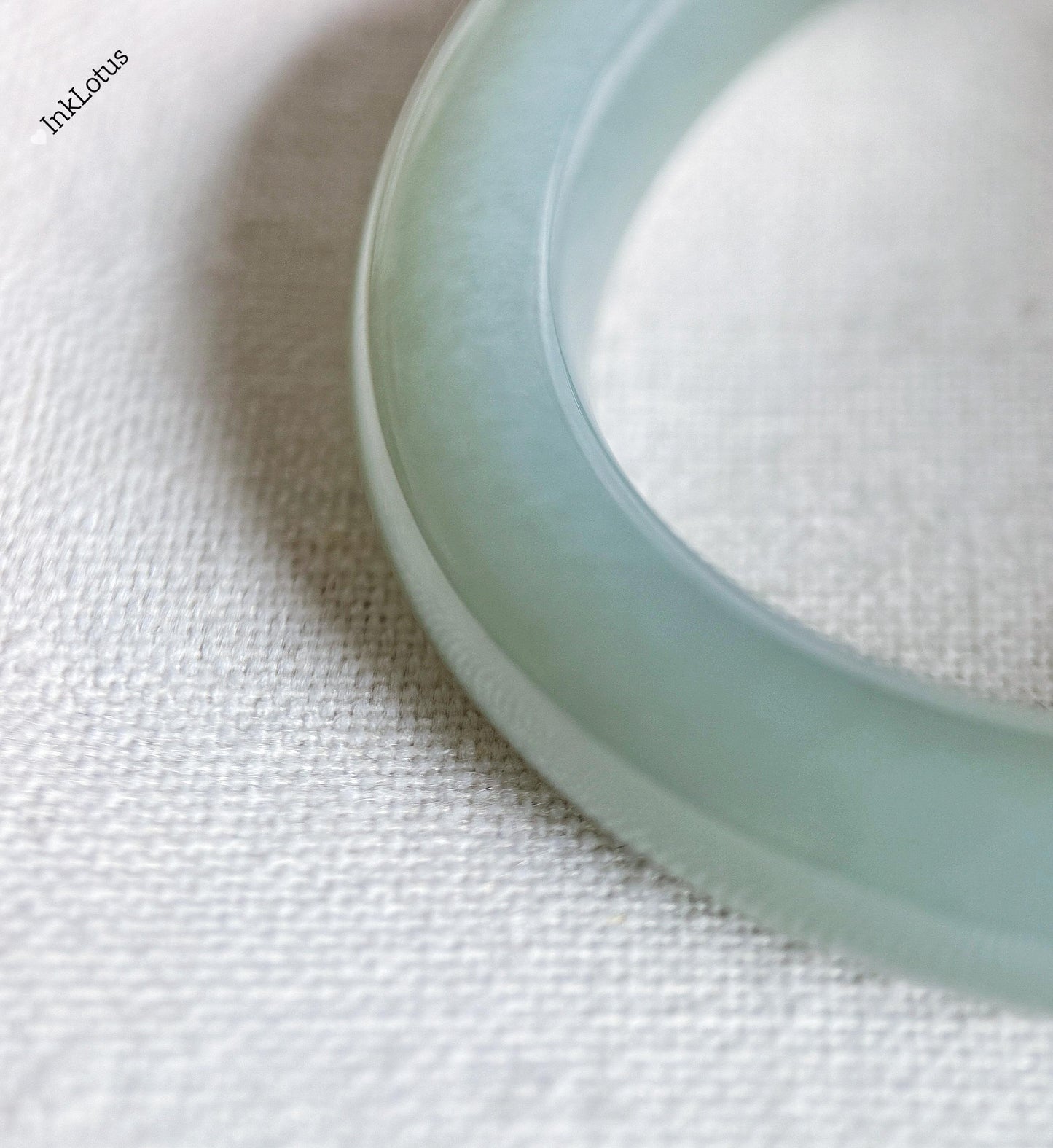 Natural Blue Nephrite Jade Bangle Bracelet – 55mm Inner Diameter, Certified Top-grade Jade Stone