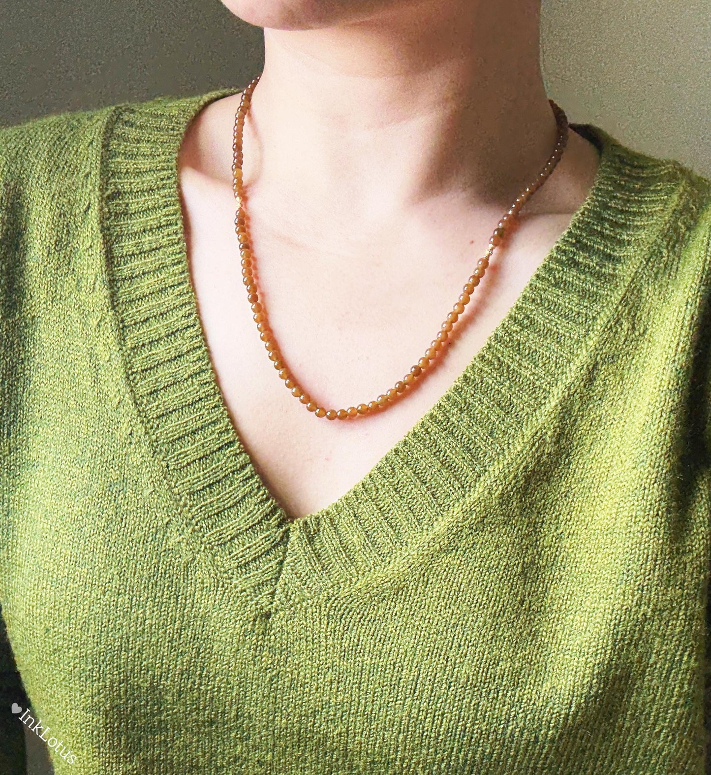 Convertible Brown Nephrite Jade Beaded Necklace with 18K White Jade Gourd | Multi-wrap Jade Bracelet