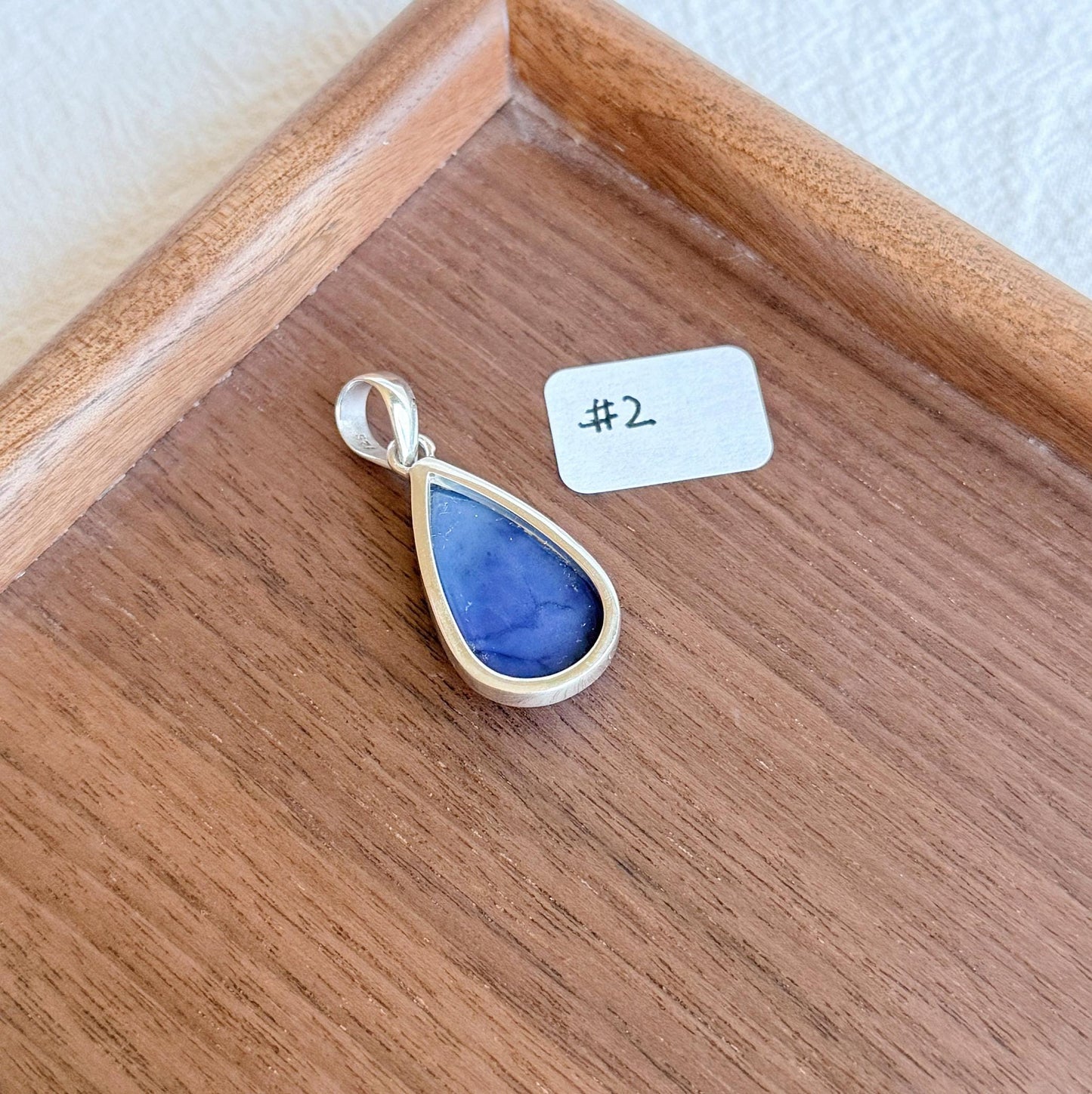 Sugilite Pendant Necklace | Sterling Silver, Adjustable Chain