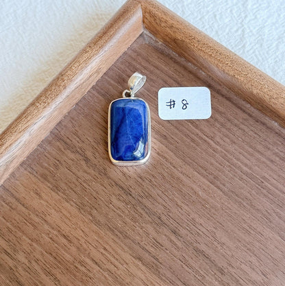 Sugilite Pendant Necklace | Sterling Silver, Adjustable Chain