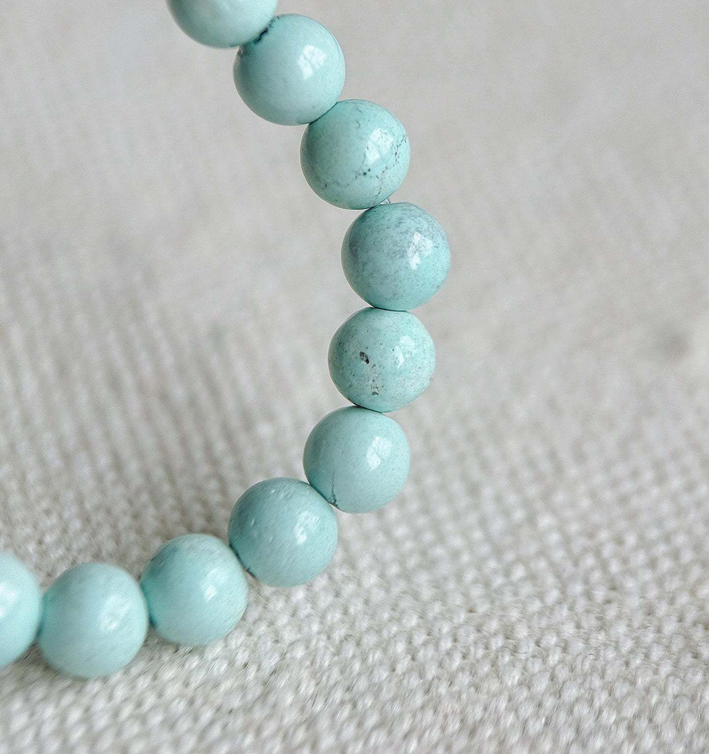 Natural Turquoise Beaded Bracelet 4mm | Red Agate & Gold-Plated S925 Silver | December Birthstone