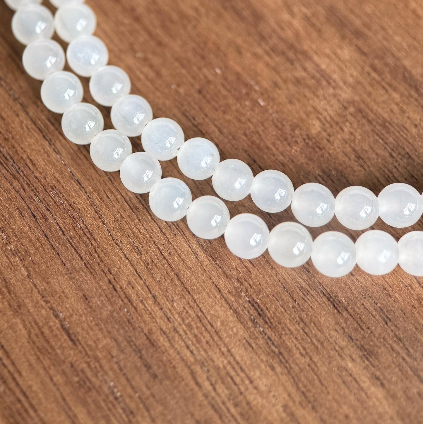 4mm Natural White Nephrite Jade Beaded Necklace | Green Jade Center Bead | Dainty Choker | Minimalist Layering Necklace