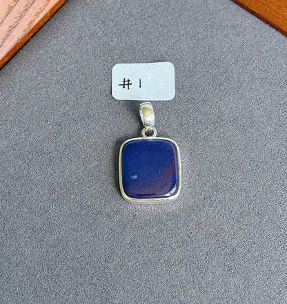 Natural South African Sugilite Pendant Necklace – 925 Sterling Silver with Adjustable Chain